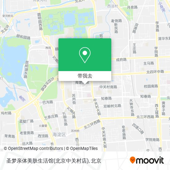 圣梦亲体美肤生活馆(北京中关村店)地图