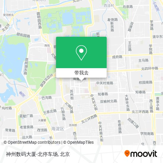 神州数码大厦-北停车场地图