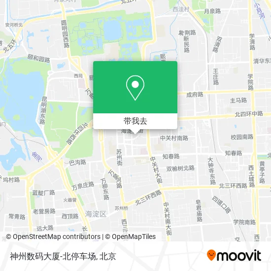 神州数码大厦-北停车场地图