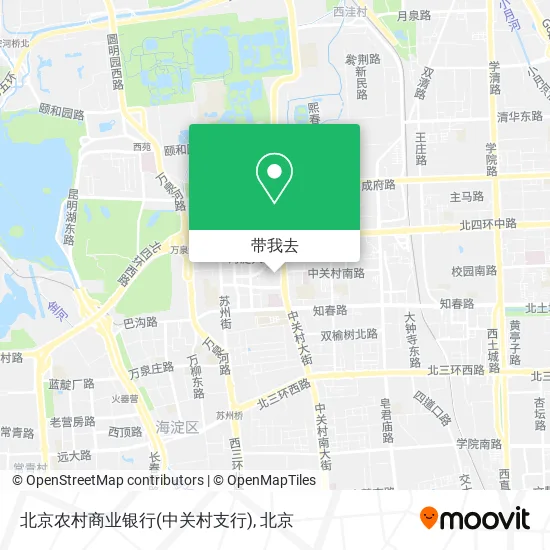 北京农村商业银行(中关村支行)地图