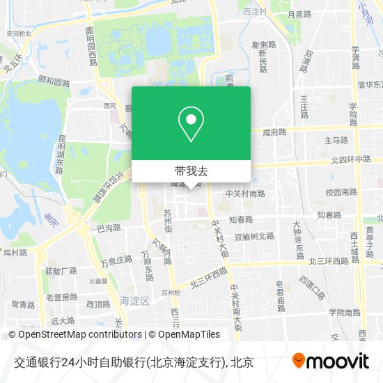 交通银行24小时自助银行(北京海淀支行)地图