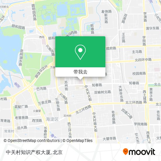中关村知识产权大厦地图