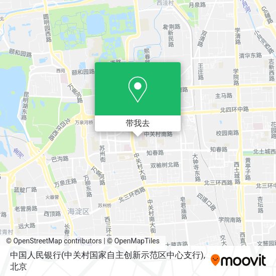 中国人民银行(中关村国家自主创新示范区中心支行)地图
