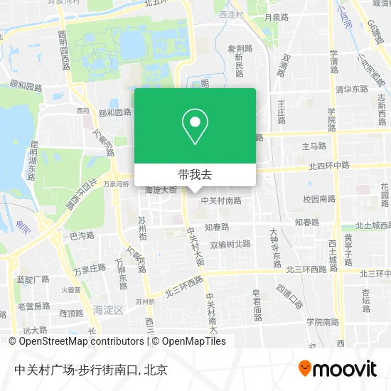 中关村广场-步行街南口地图