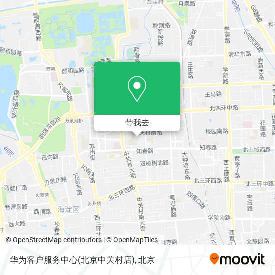 华为客户服务中心(北京中关村店)地图