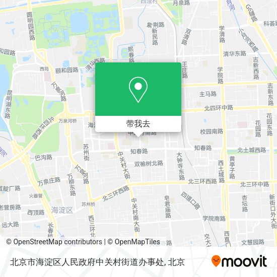 北京市海淀区人民政府中关村街道办事处地图