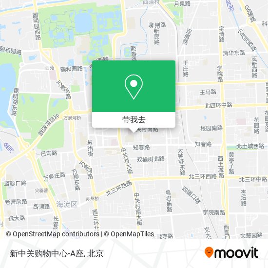 新中关购物中心-A座地图