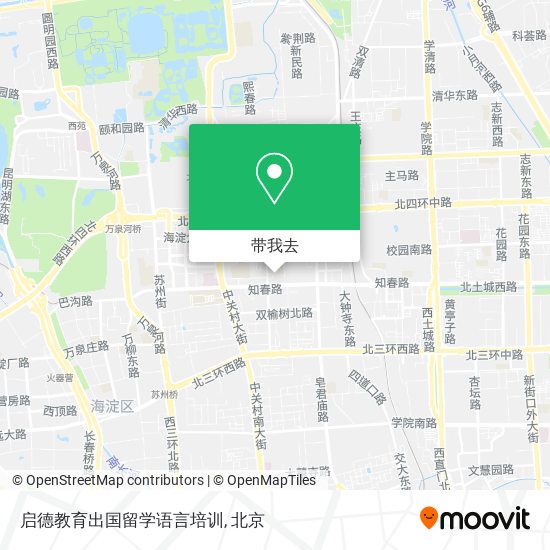 启德教育出国留学语言培训地图