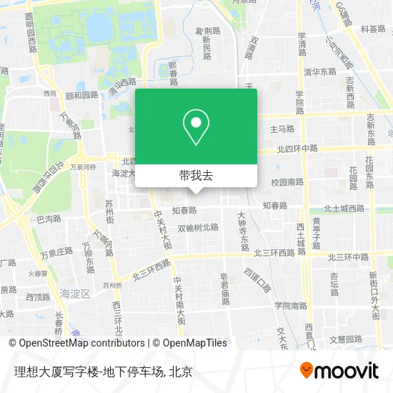 理想大厦写字楼-地下停车场地图