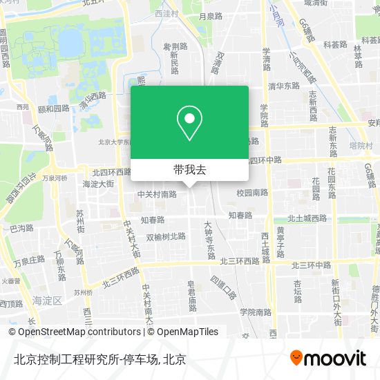 北京控制工程研究所-停车场地图