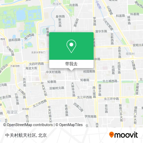 中关村航天社区地图