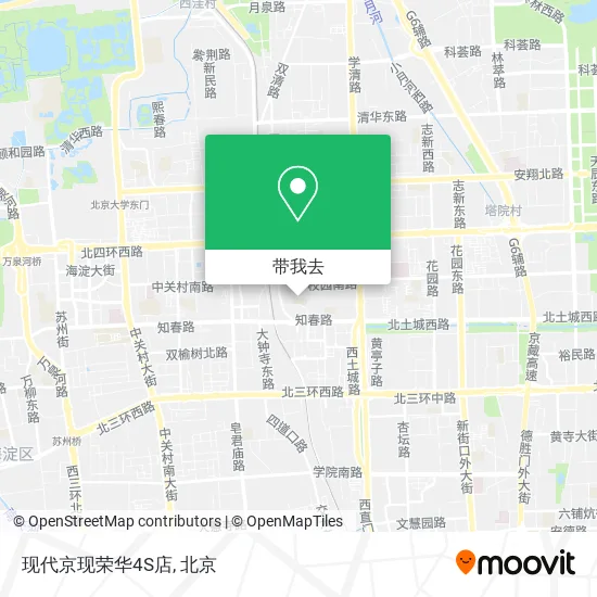 现代京现荣华4S店地图