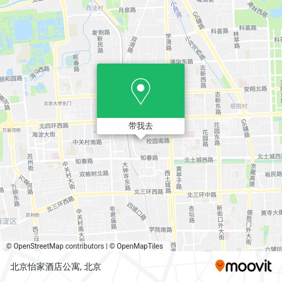 北京怡家酒店公寓地图