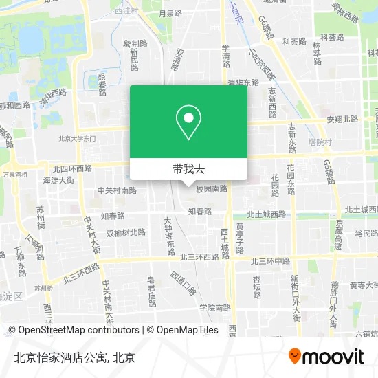 北京怡家酒店公寓地图