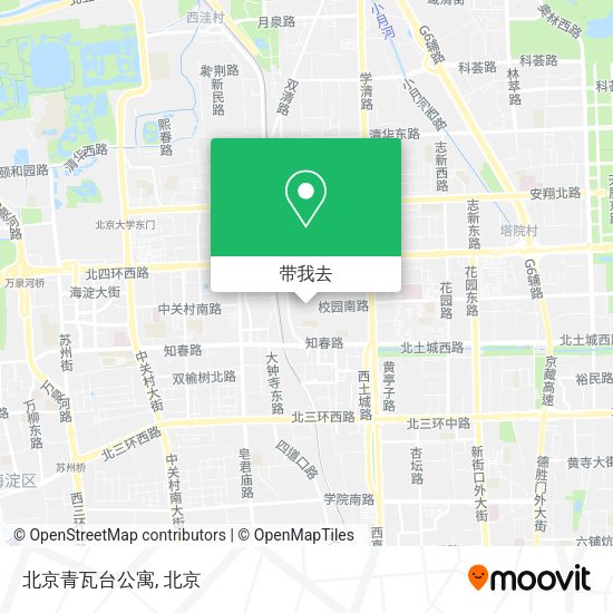 北京青瓦台公寓地图