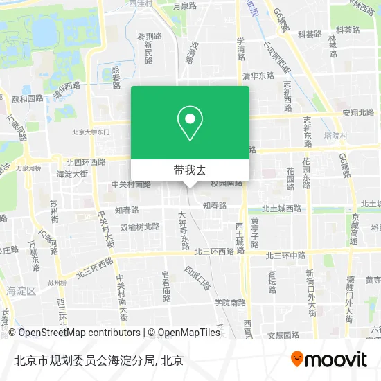 北京市规划委员会海淀分局地图