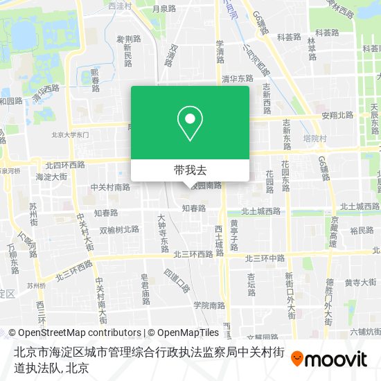 北京市海淀区城市管理综合行政执法监察局中关村街道执法队地图
