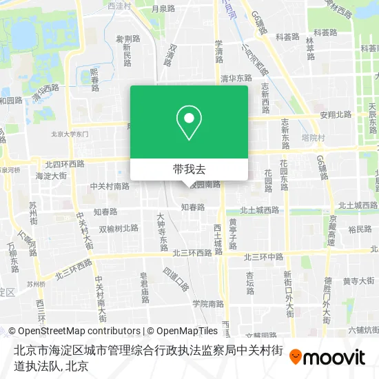 北京市海淀区城市管理综合行政执法监察局中关村街道执法队地图