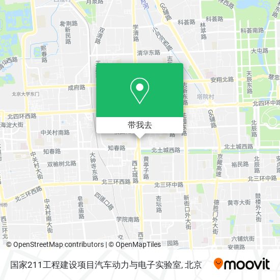 国家211工程建设项目汽车动力与电子实验室地图