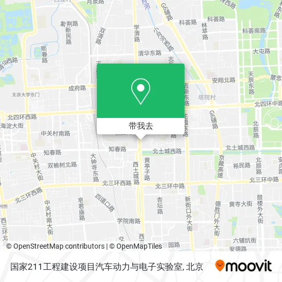 国家211工程建设项目汽车动力与电子实验室地图
