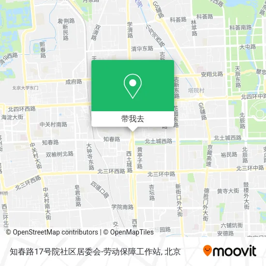 知春路17号院社区居委会-劳动保障工作站地图