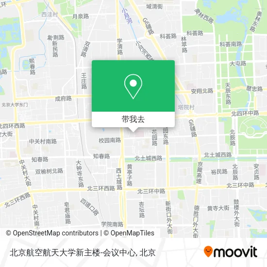 北京航空航天大学新主楼-会议中心地图