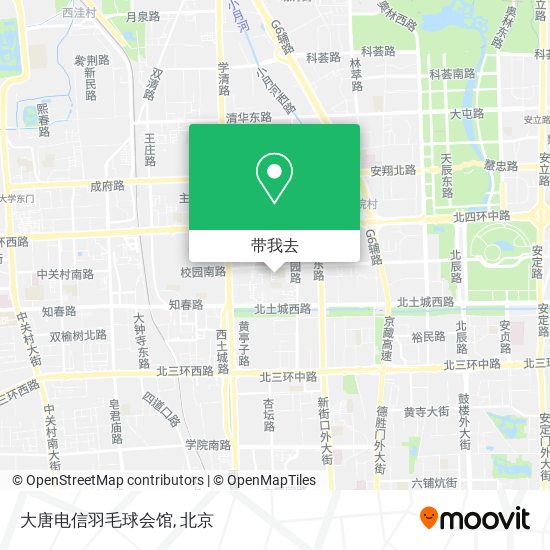 大唐电信羽毛球会馆地图