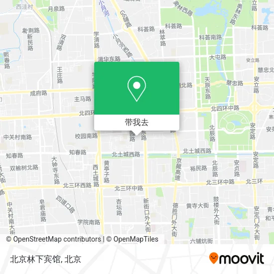 北京林下宾馆地图