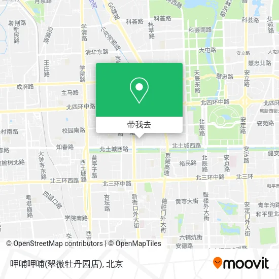呷哺呷哺(翠微牡丹园店)地图