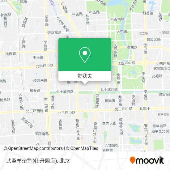 武圣羊杂割(牡丹园店)地图