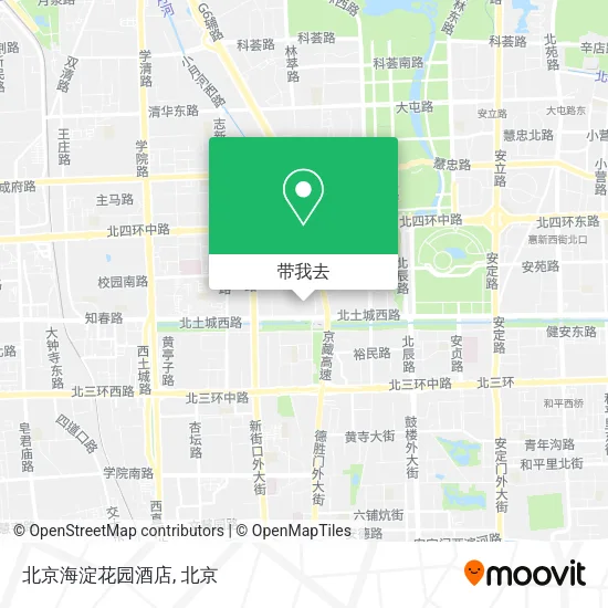 北京海淀花园酒店地图