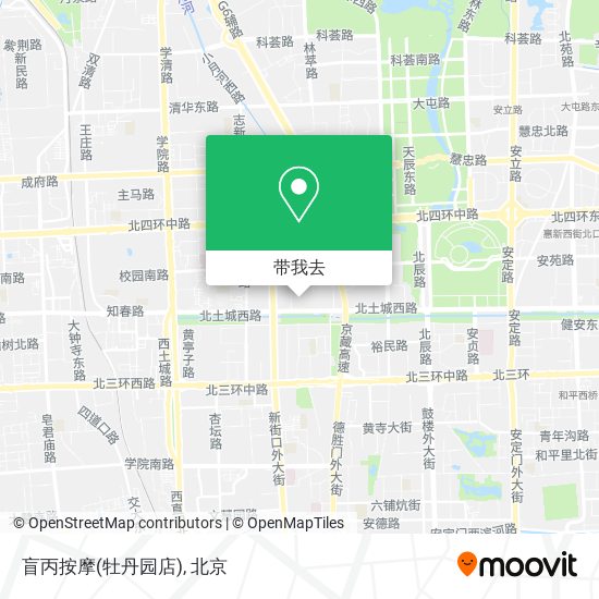 盲丙按摩(牡丹园店)地图