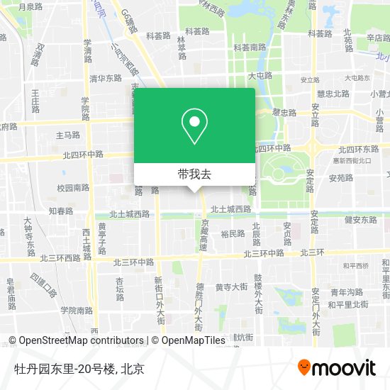 牡丹园东里-20号楼地图