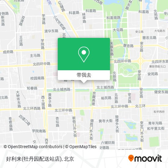 好利来(牡丹园配送站店)地图