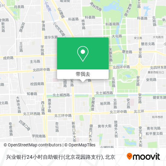 兴业银行24小时自助银行(北京花园路支行)地图
