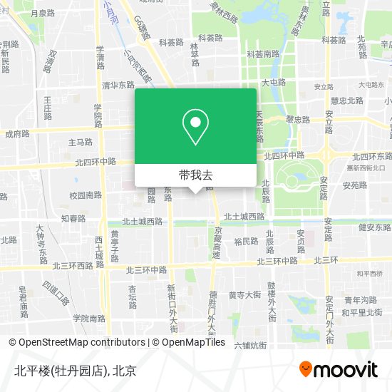 北平楼(牡丹园店)地图