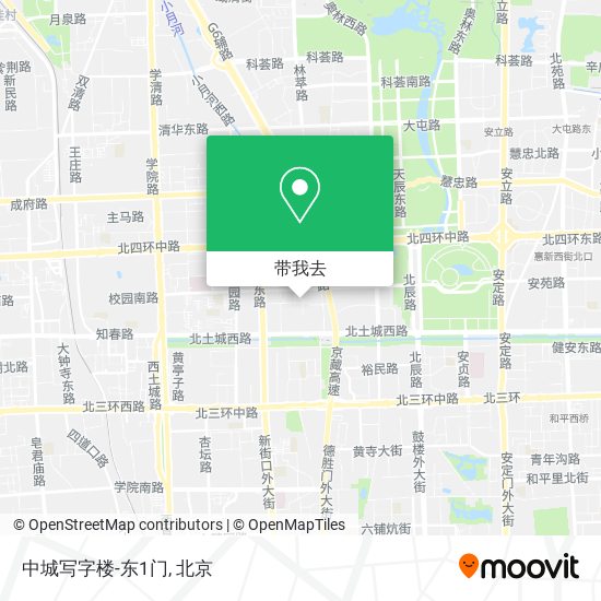 中城写字楼-东1门地图