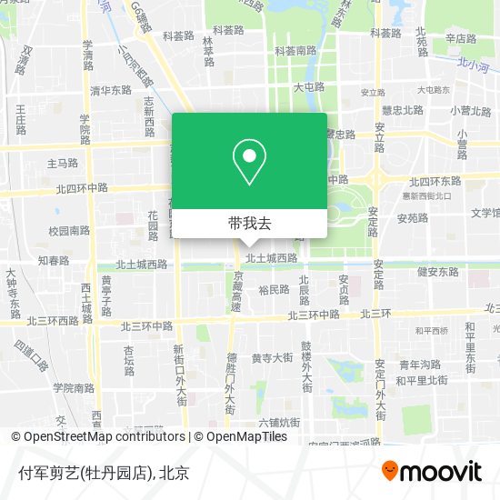 付军剪艺(牡丹园店)地图