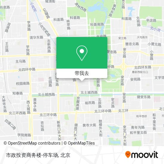 市政投资商务楼-停车场地图