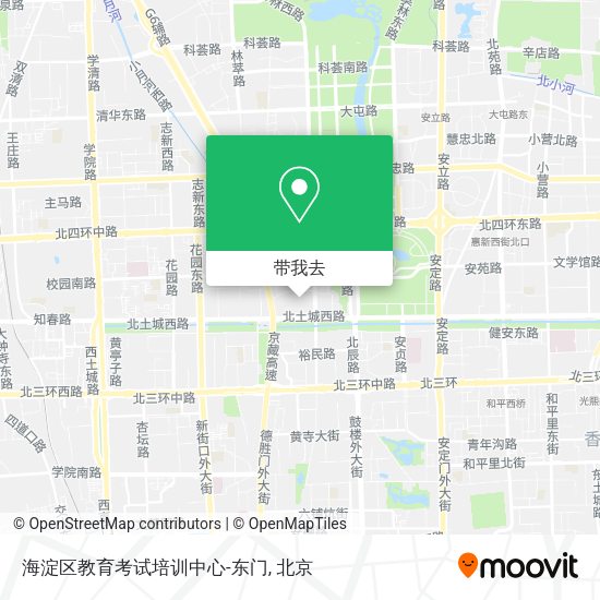 海淀区教育考试培训中心-东门地图