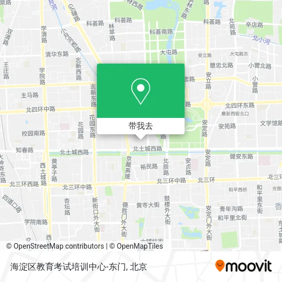 海淀区教育考试培训中心-东门地图