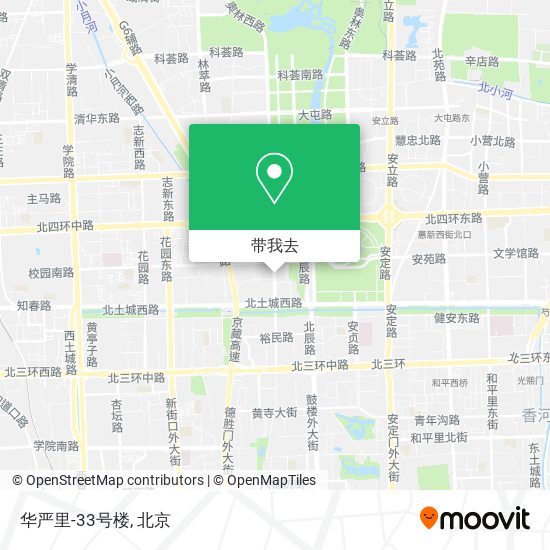 华严里-33号楼地图
