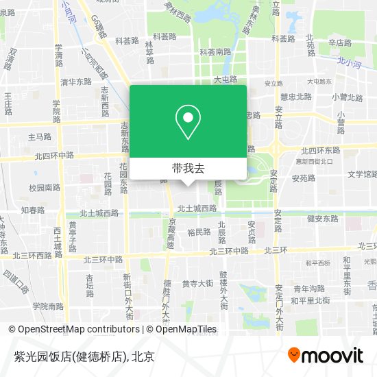 紫光园饭店(健德桥店)地图
