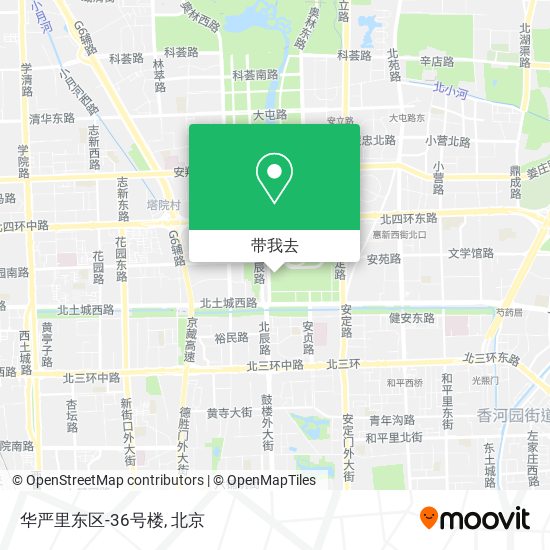 华严里东区-36号楼地图