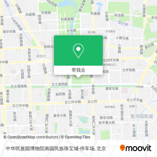 中华民族园博物院南园民族珠宝城-停车场地图