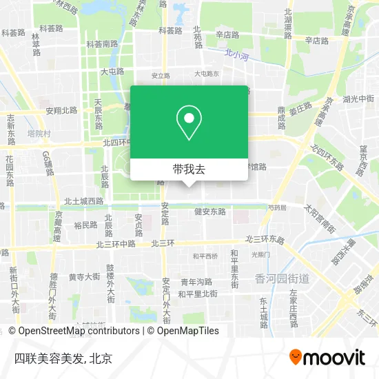 四联美容美发地图