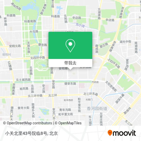 小关北里43号院临8号地图