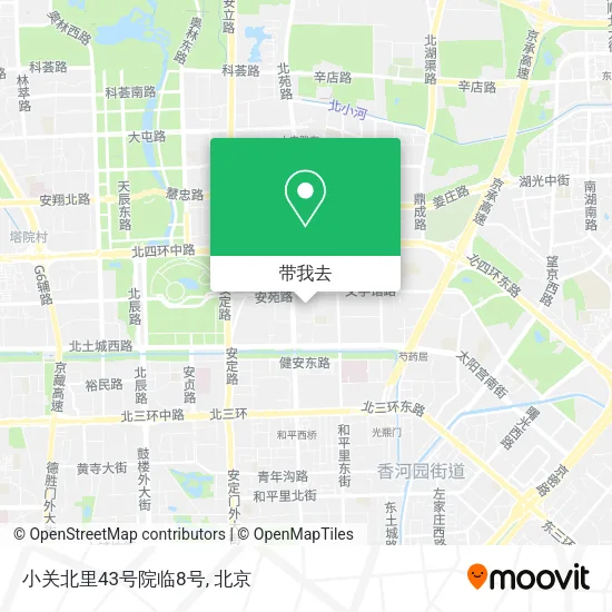 小关北里43号院临8号地图