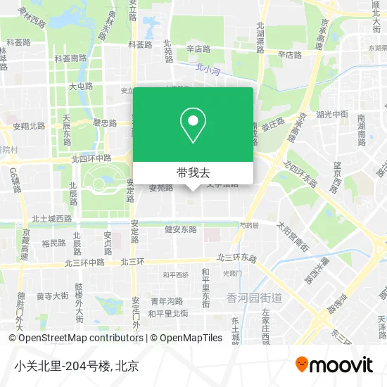 小关北里-204号楼地图