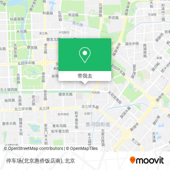 停车场(北京惠侨饭店南)地图